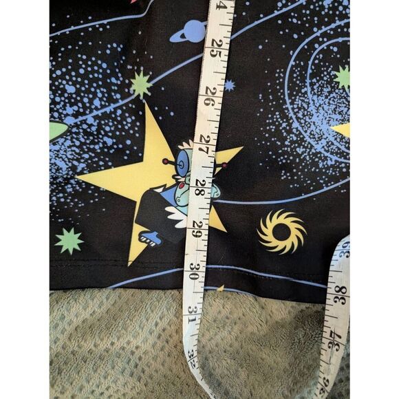 Dolls Kill x Hanna Barbera Jettisons Cosmic Black Print Button Up Dress Womens M - Picture 4 of 6